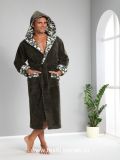 Мужской махровый халат с капюшоном Nusa Bamboo 3XL зеленый. Турция фотография